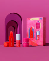 Pink Links Lip Care + Cheek Trip Set
